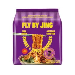 Fly By Jing, Sweet & Spicy Noodels Multi Pack, 16.24 OZ