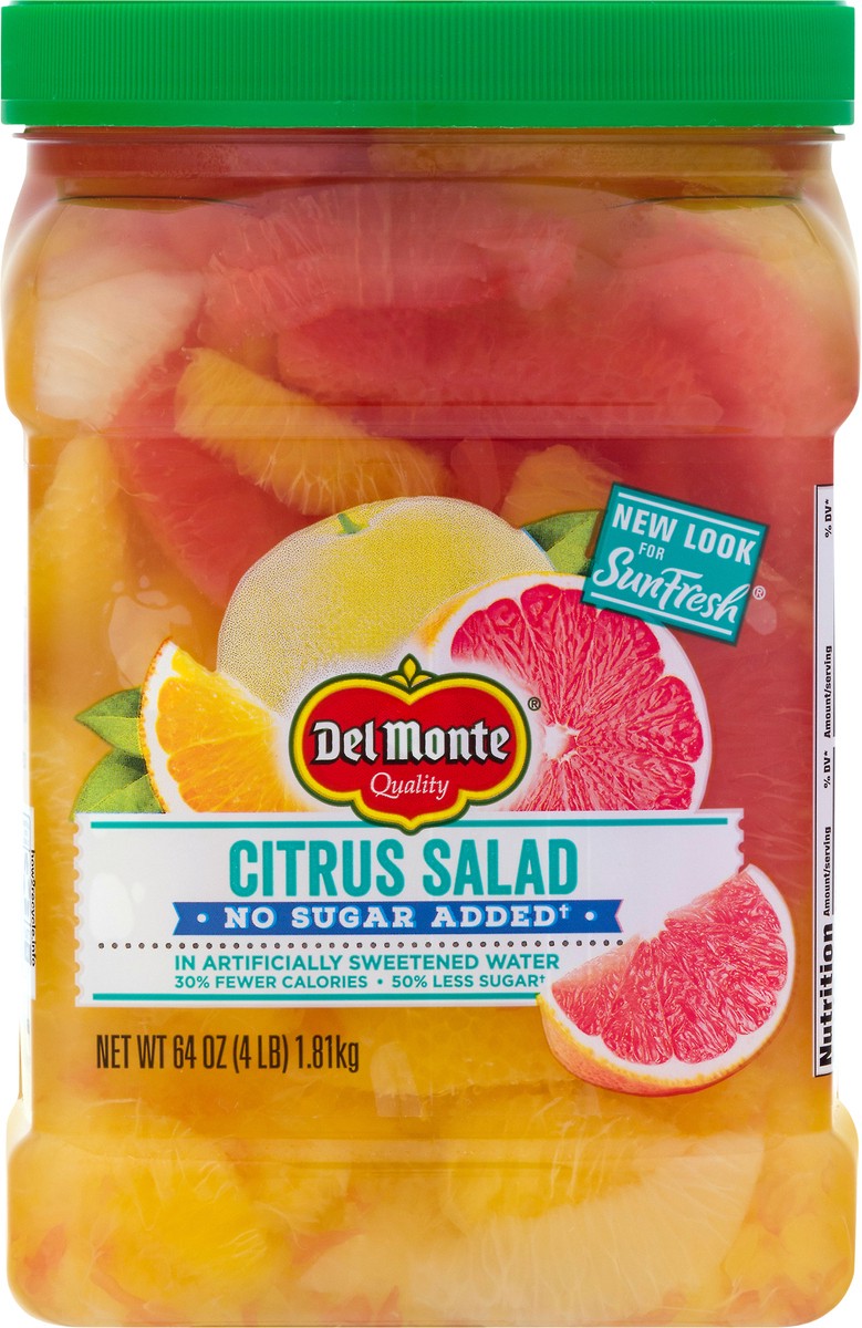 slide 1 of 8, Del Monte No Sugar Added Citrus Salad 64 oz, 64 oz