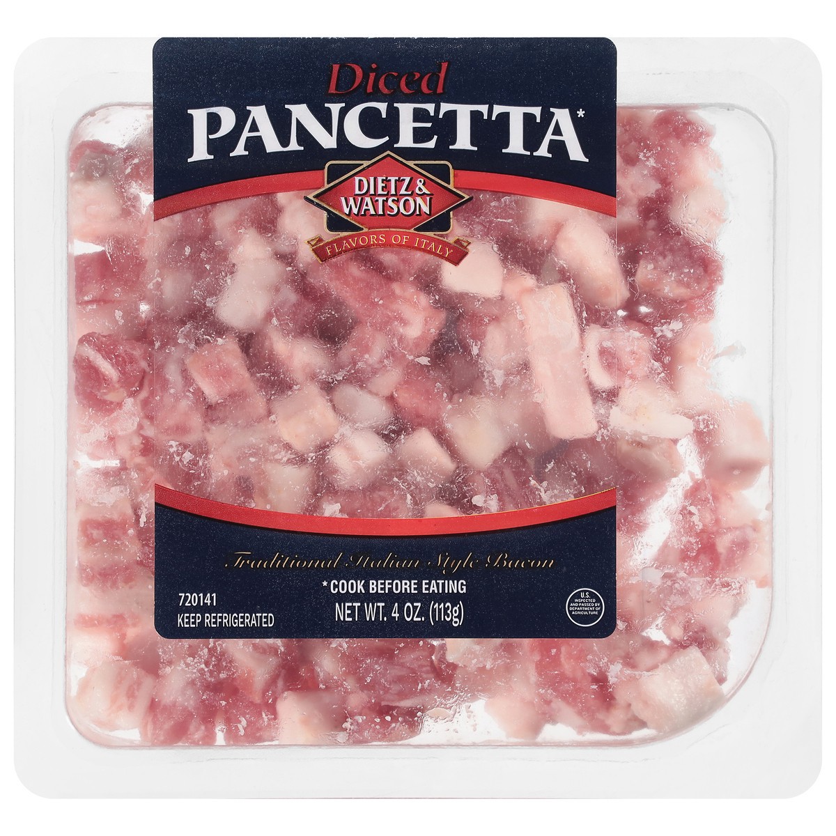 slide 4 of 4, Dietz & Watson Diced Pancetta 4 oz, 1 ct