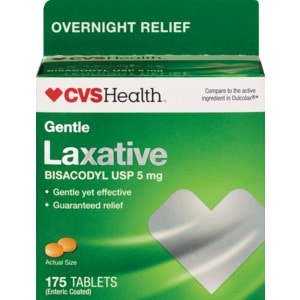 slide 1 of 1, CVS Health Gentle Laxative Bisacodyl Usp Tablets 5mg, 175 ct