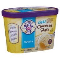 slide 3 of 25, Purple Cow Lightly Churned Vanilla Ice Cream, 1.5 qt