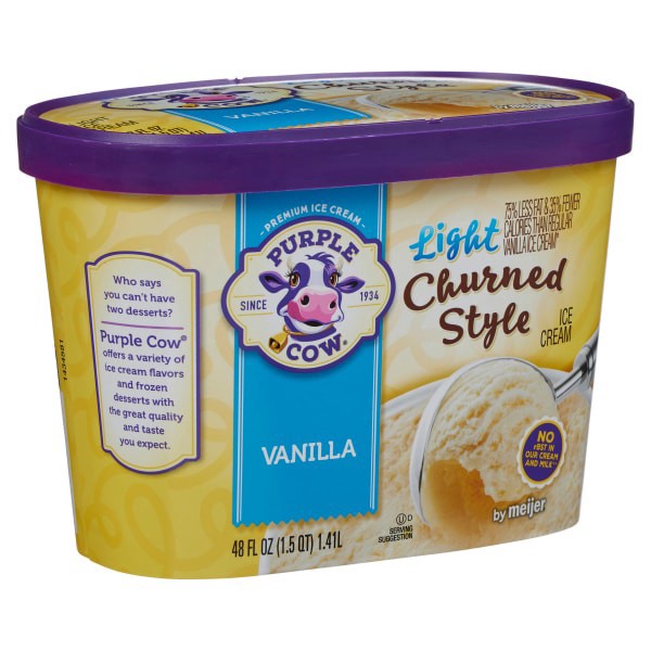 slide 4 of 25, Purple Cow Lightly Churned Vanilla Ice Cream, 1.5 qt