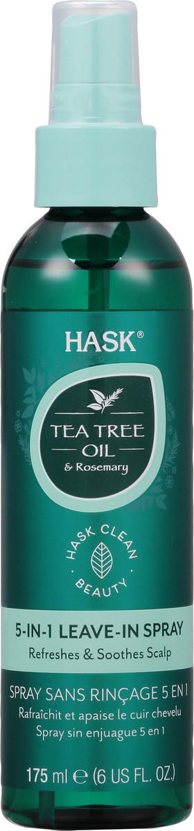 slide 8 of 10, Hask Tea Tree Oil & Rosemary 5-In-1 Leave-In Spray, 6 oz