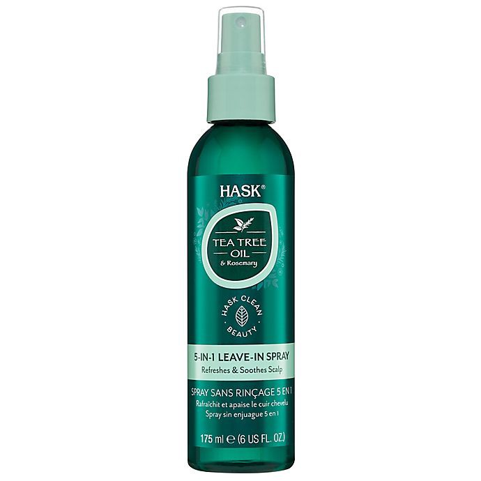 slide 1 of 10, Hask Tea Tree Oil & Rosemary 5-In-1 Leave-In Spray, 6 oz