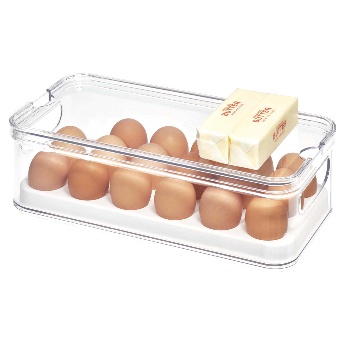 slide 1 of 13, Interdesign Clear Crisp Egg Bin, 1 ct