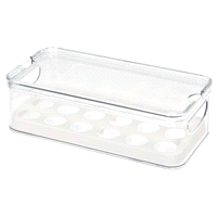 slide 13 of 13, Interdesign Clear Crisp Egg Bin, 1 ct