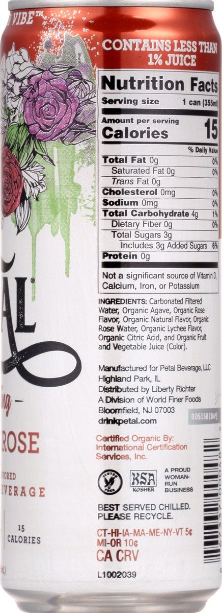 slide 6 of 13, Petal Sparkling Lychee Rose Sparkling - 12 oz, 12 oz