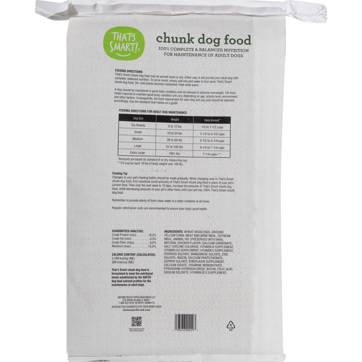 slide 8 of 13, That's Smart! 100% Complete & Balanced Nutrition For Maintenance Of Adult Dogs Chunk Dog Food, 13 lb