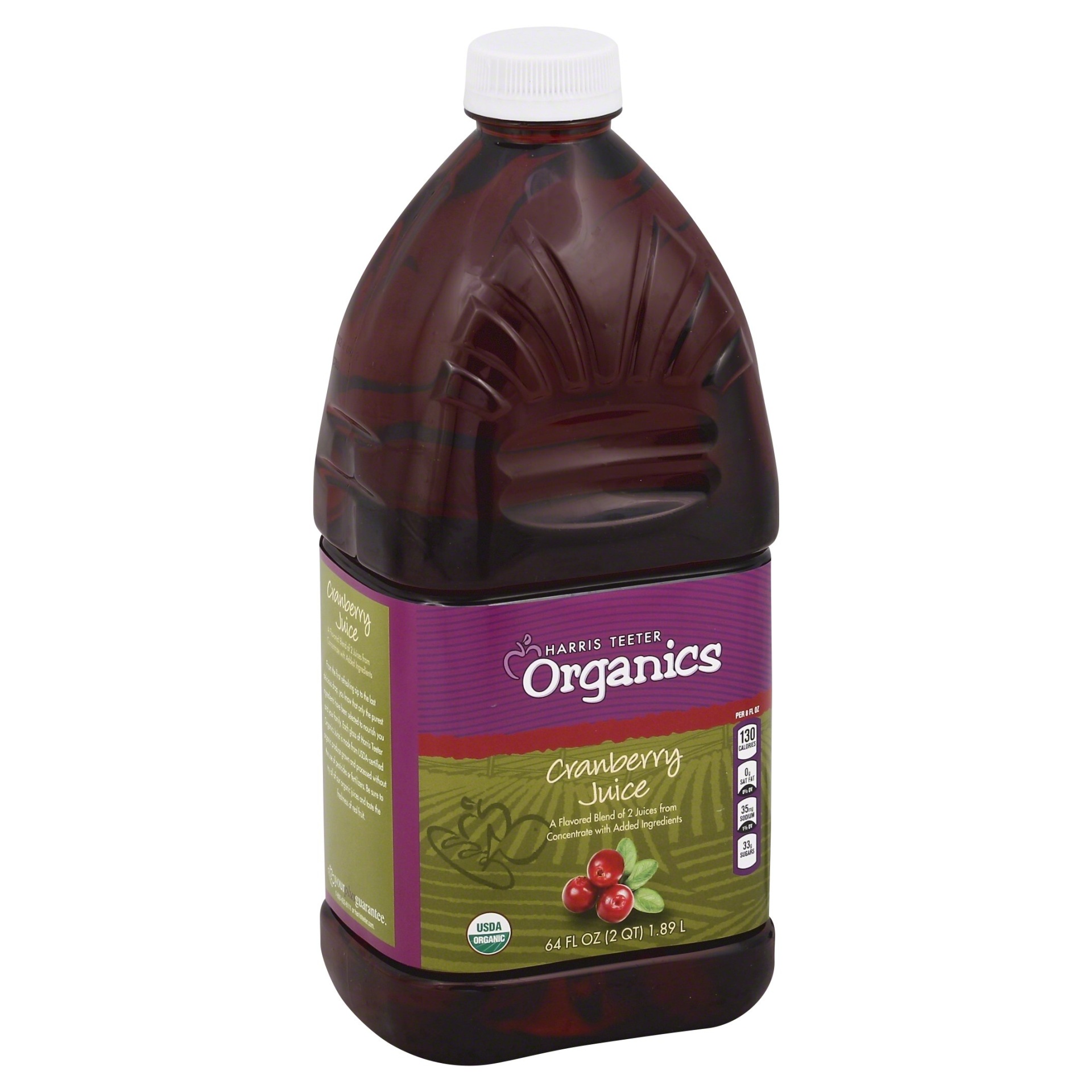 slide 1 of 1, HT Organics Cranberry Juice, 1/2 gal