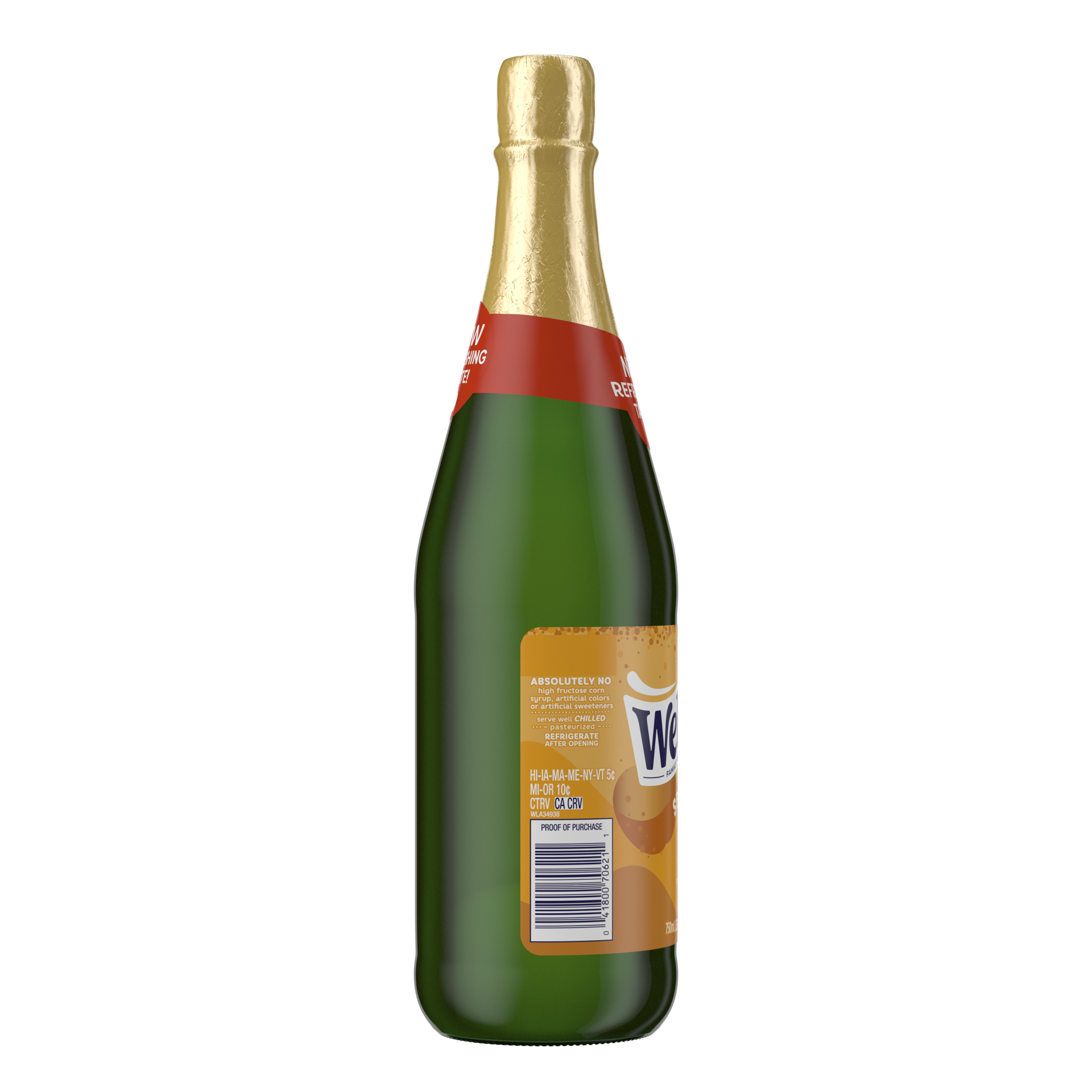slide 6 of 7, Welch's Non-Alcoholic Sparkling Juice Cocktail, Crisp Apple, 25.4 fl oz Bottle, 25.4 fl oz