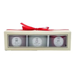 HD Designs Frosted Jar Candle Gift Set