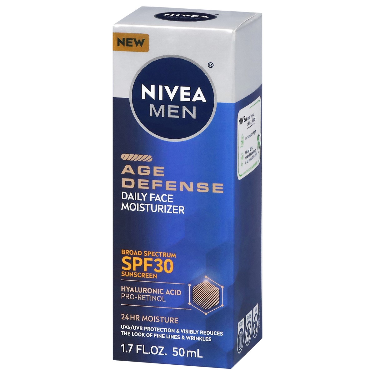 slide 5 of 12, Nivea Men Age Defense Daily Face Moisturizer W/Spf, 1.7 oz