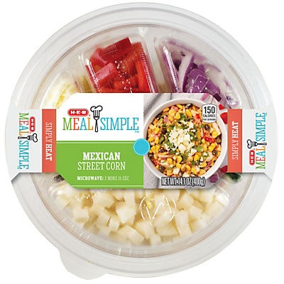 slide 1 of 1, H-E-B Meal Simple Mexican Street Corn, 14.1 oz