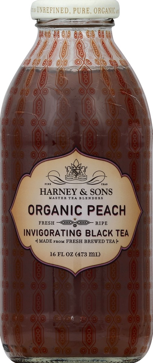 slide 4 of 4, Harney & Sonsorganic Peach Black Tea, 16 oz