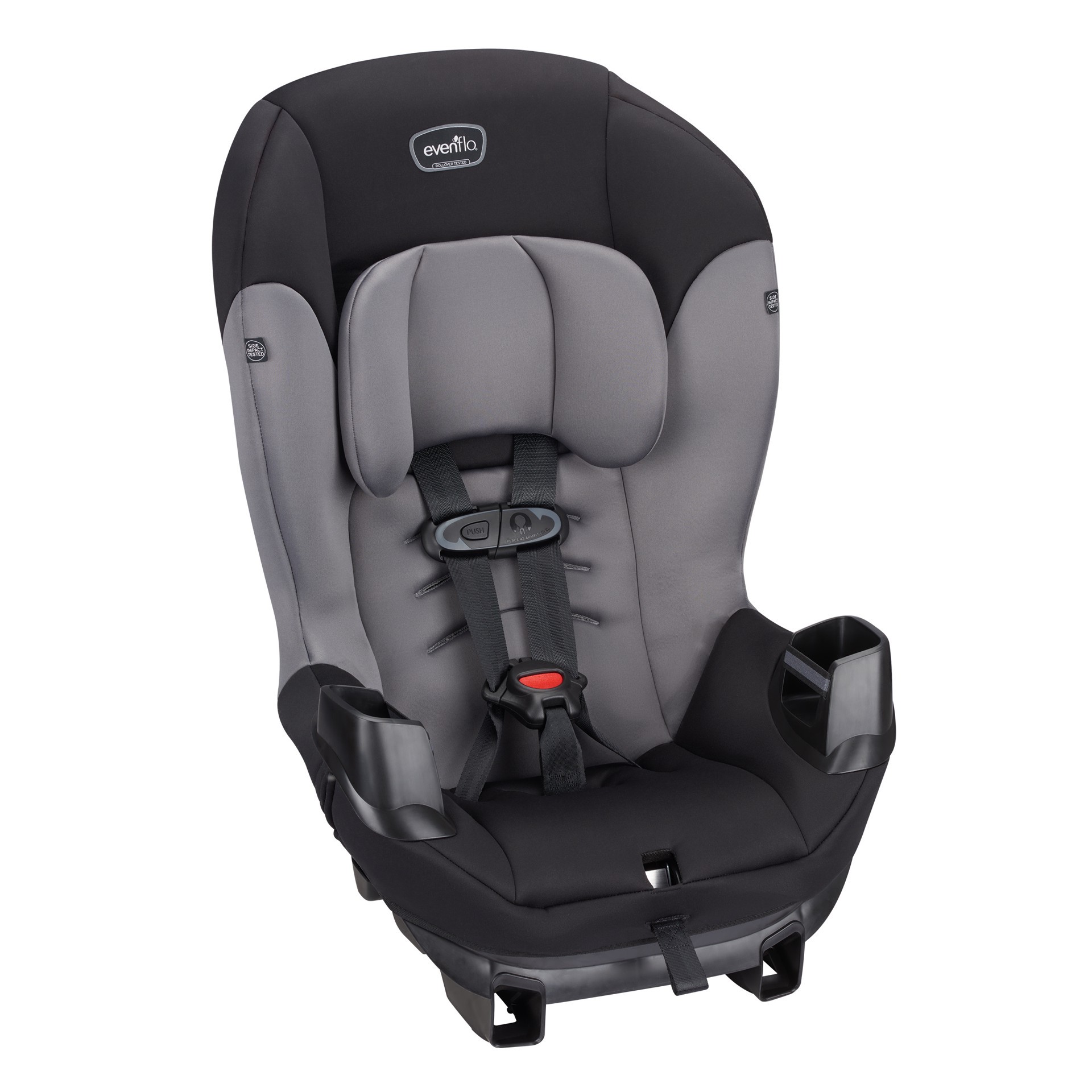 slide 3 of 10, Evenflo Sonus Convertible Car Seat (Charcoal Sky Gray), 14.90 lb