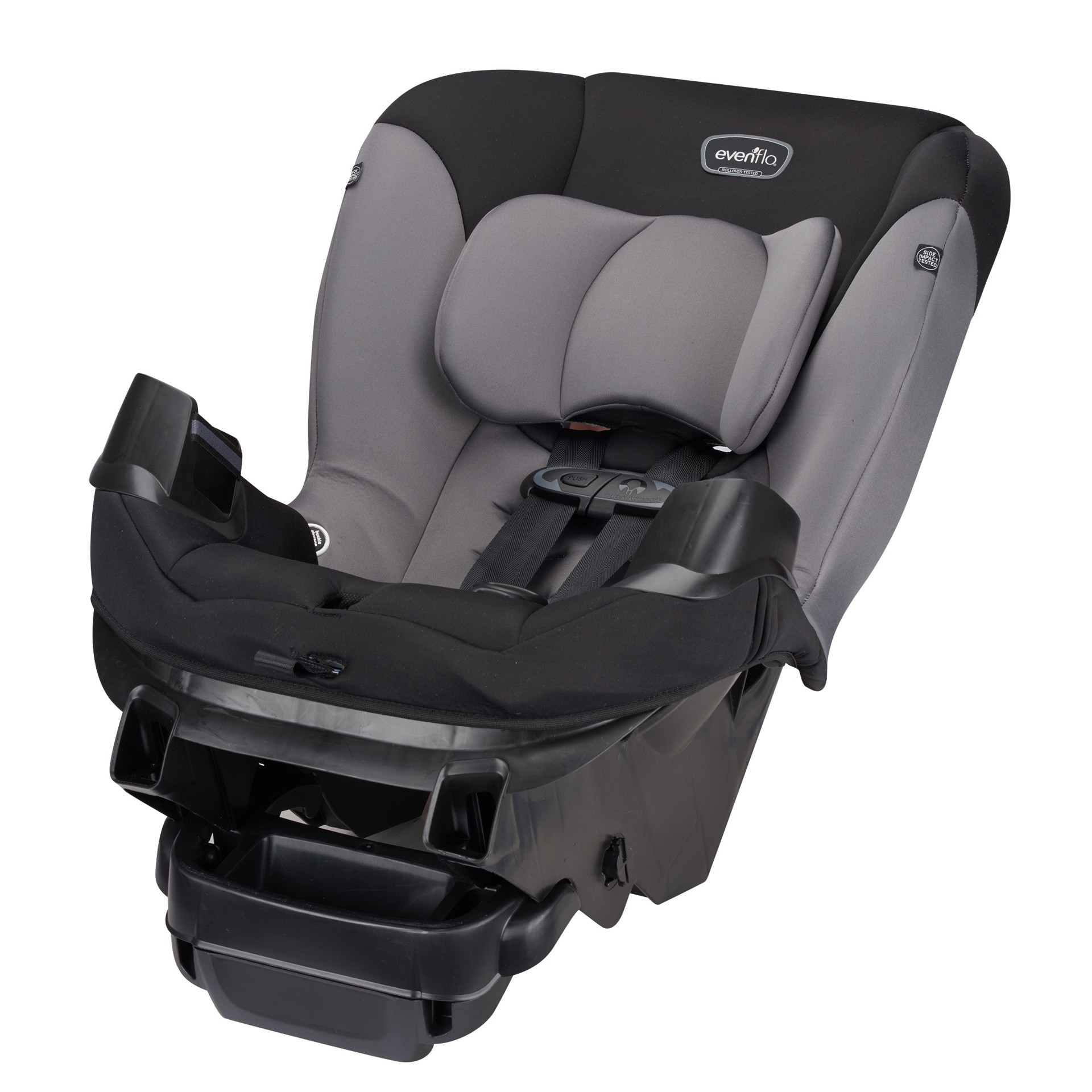 slide 6 of 10, Evenflo Sonus Convertible Car Seat (Charcoal Sky Gray), 14.90 lb