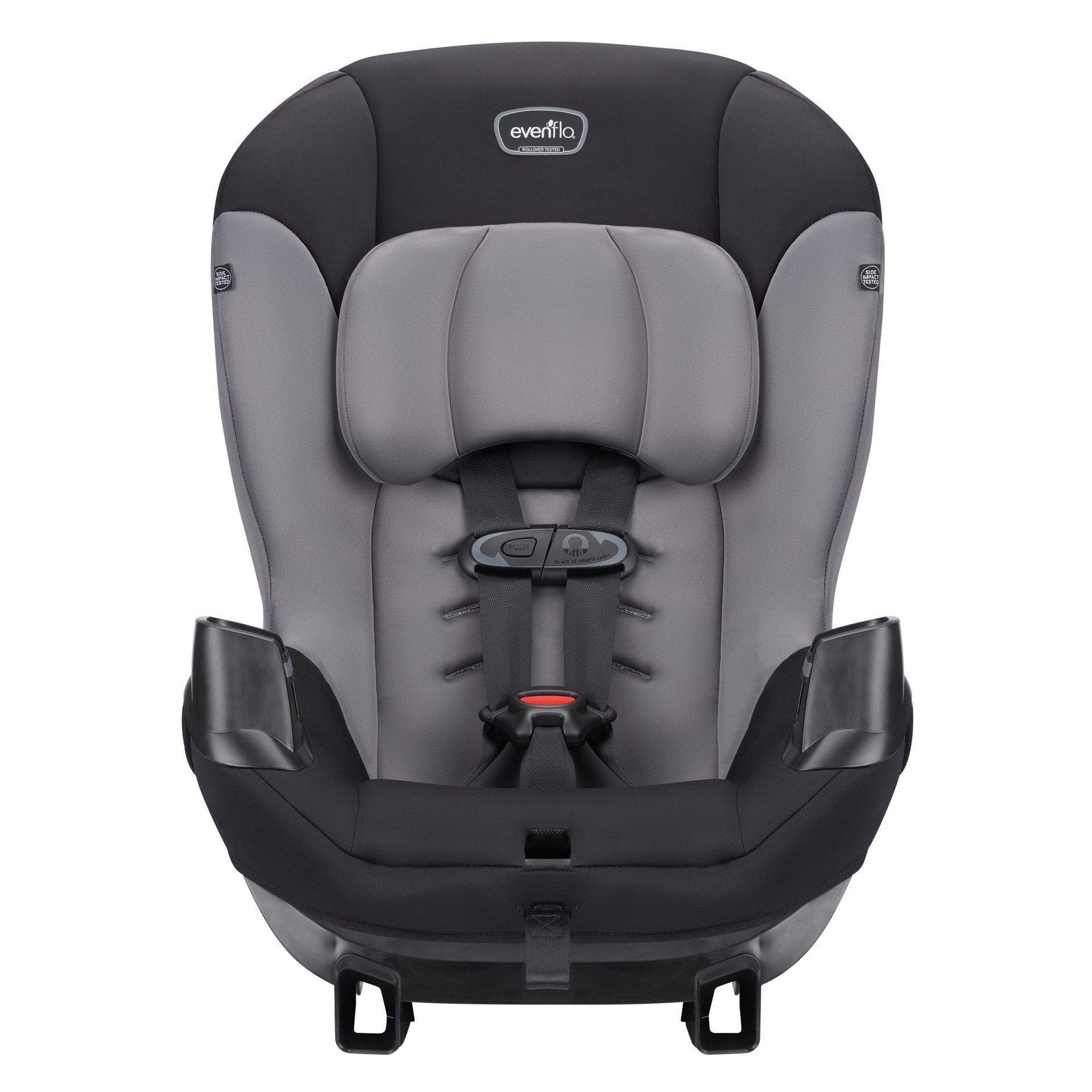 slide 7 of 10, Evenflo Sonus Convertible Car Seat (Charcoal Sky Gray), 14.90 lb