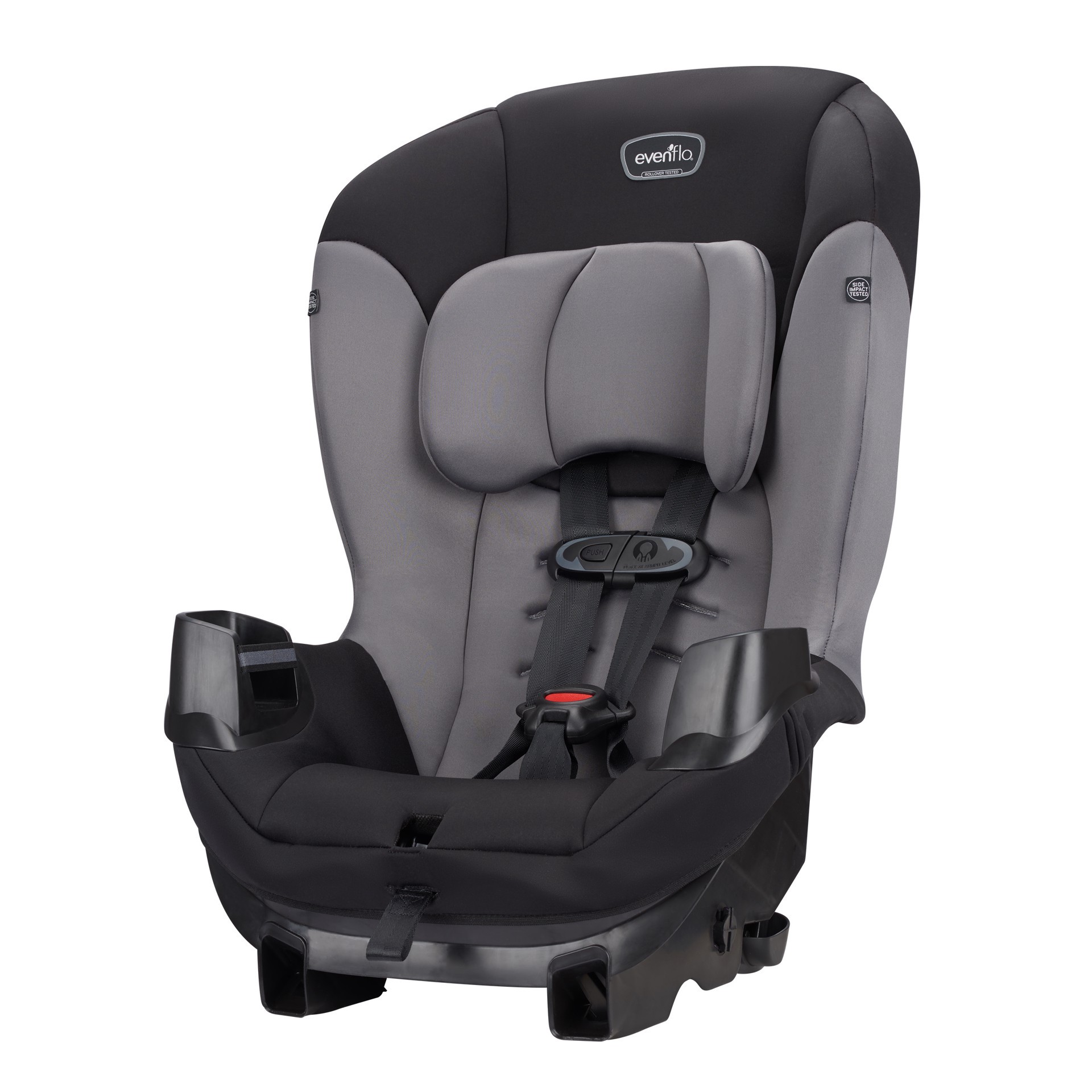 slide 9 of 10, Evenflo Sonus Convertible Car Seat (Charcoal Sky Gray), 14.90 lb