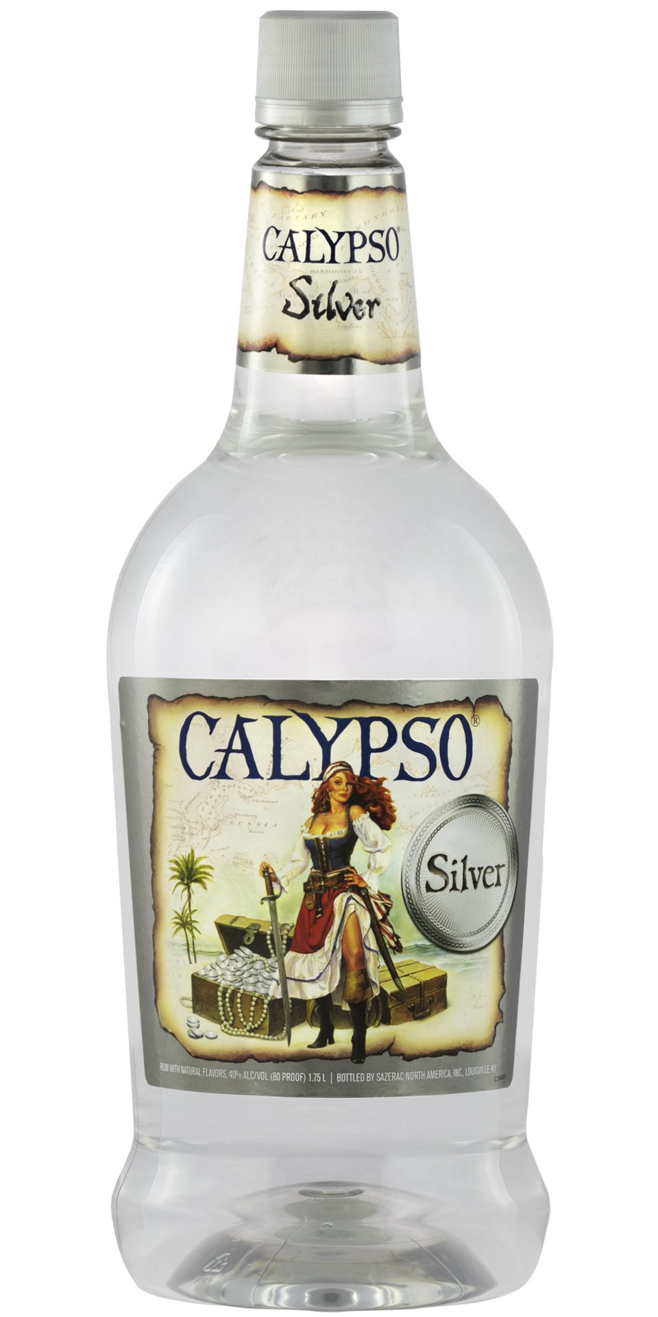 slide 1 of 2, Calypso Silver Rum 1.75l 80 Proof, 1.75 liter