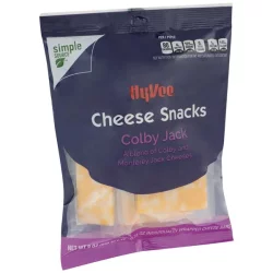 Hy-vee Colby Jack A Blend Of Colby And Monterey Jack Cheese Snacks - 9 oz