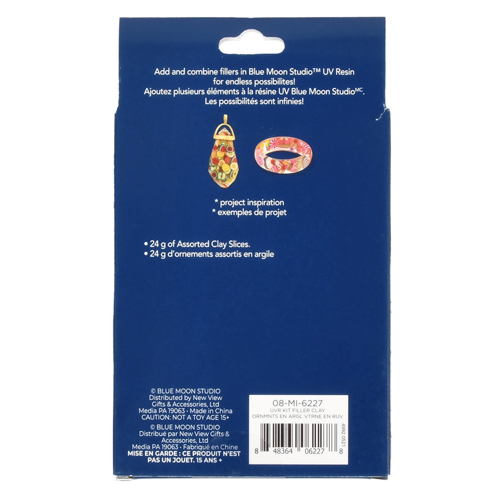 slide 4 of 6, Blue Moon Studio Uv Resin Craft Clay Filler Kit, 24 gram