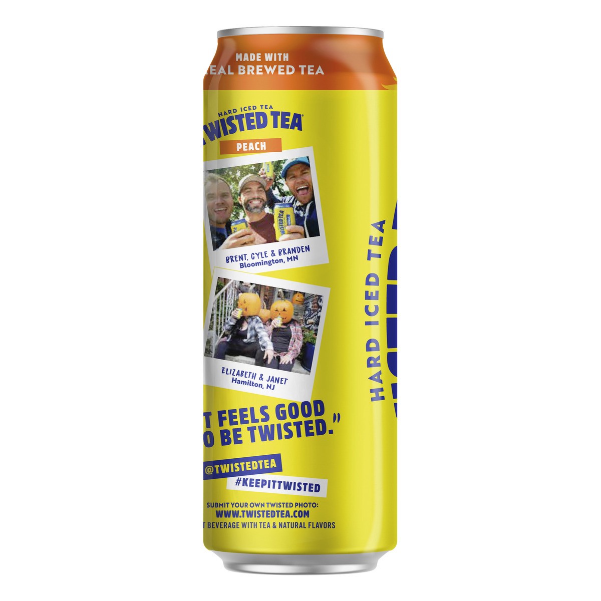 slide 7 of 8, Twisted Tea Peach, Hard Iced Tea (24 fl. oz. Can), 24 oz