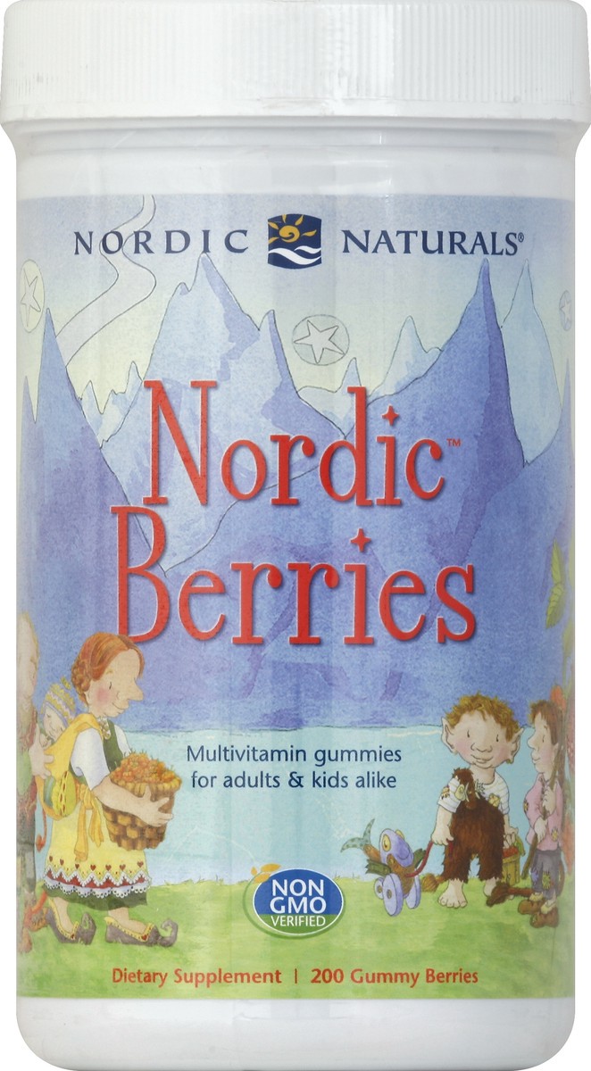 slide 2 of 2, Nordic Naturals Nordic Berries Kids Multivitamin Gummies, 200 ct