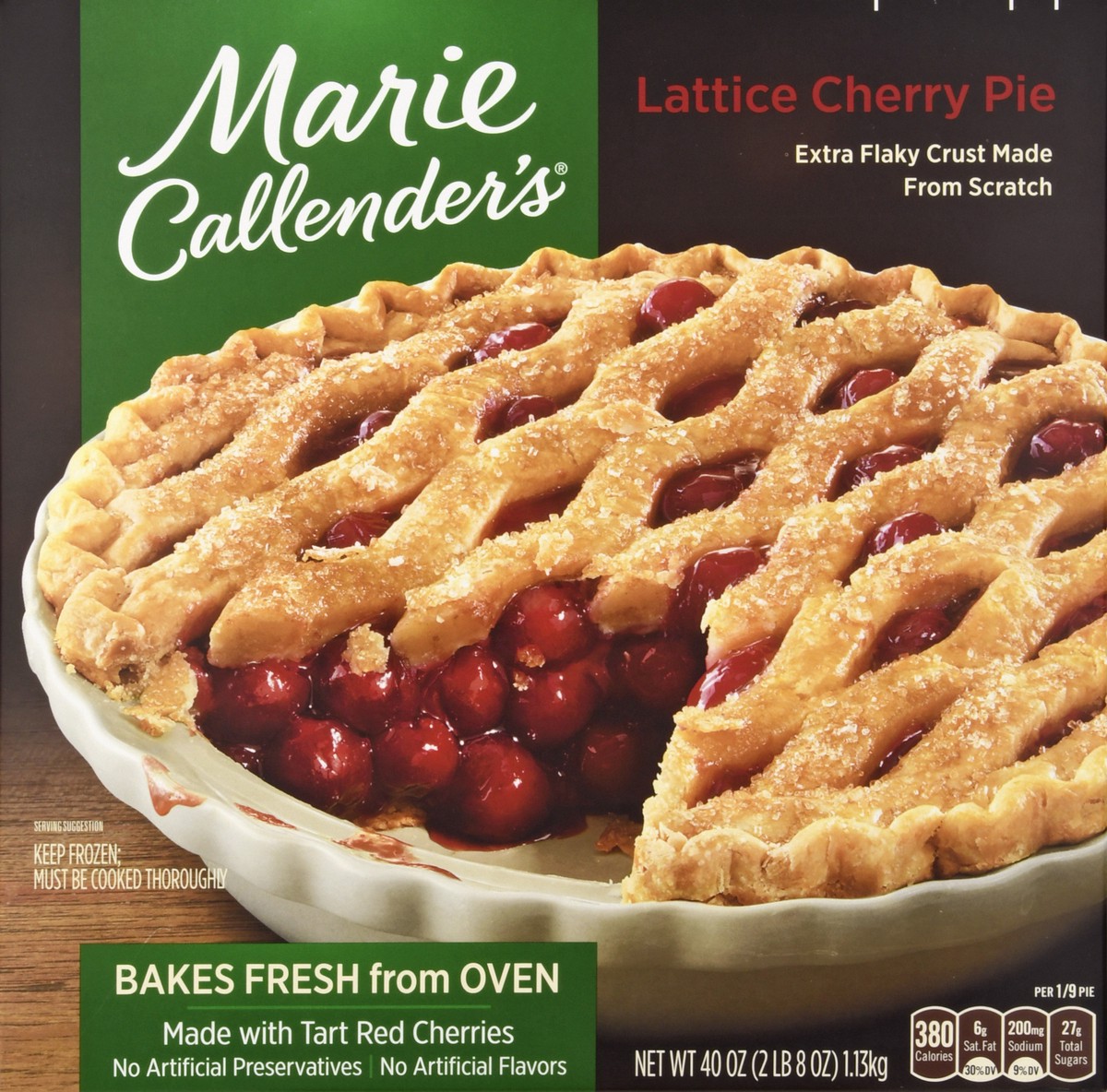 slide 1 of 13, Marie Callender's Lattice Cherry Pie 40 oz, 40 oz