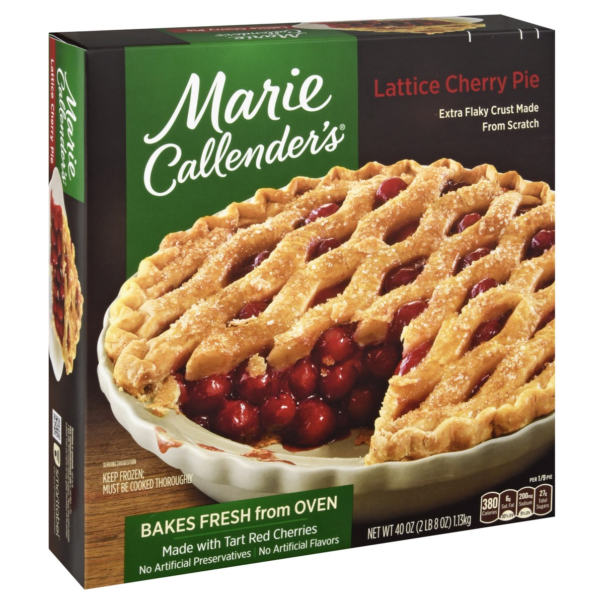 slide 9 of 13, Marie Callender's Lattice Cherry Pie 40 oz, 40 oz