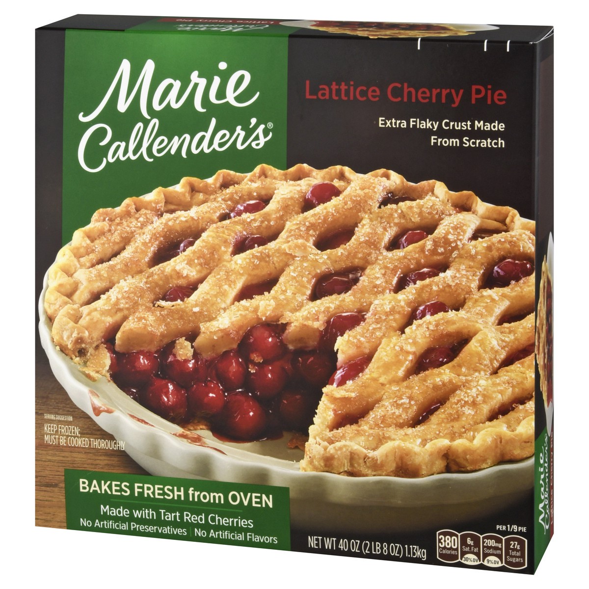 slide 11 of 13, Marie Callender's Lattice Cherry Pie 40 oz, 40 oz