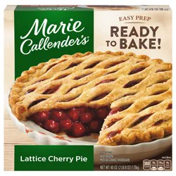 Marie Callender's Lattice Cherry Pie, Ready to Bake Frozen Dessert, 40 oz.