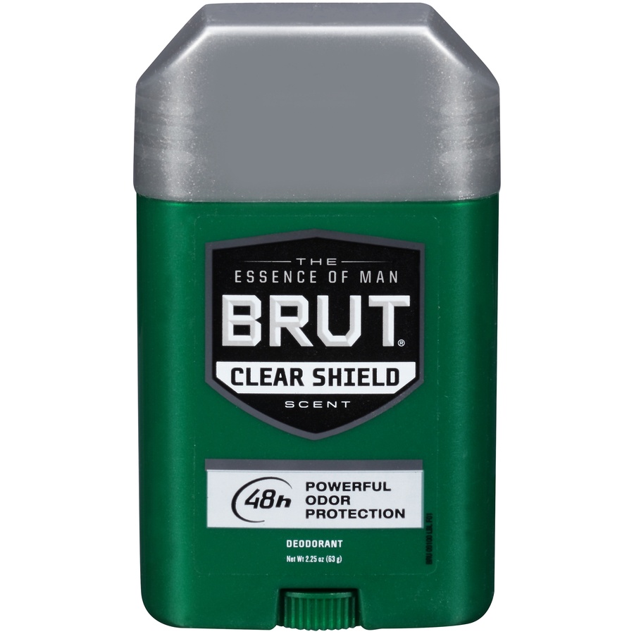 slide 1 of 7, Brut Clear Shield Scent Deodorant, 2.25 oz