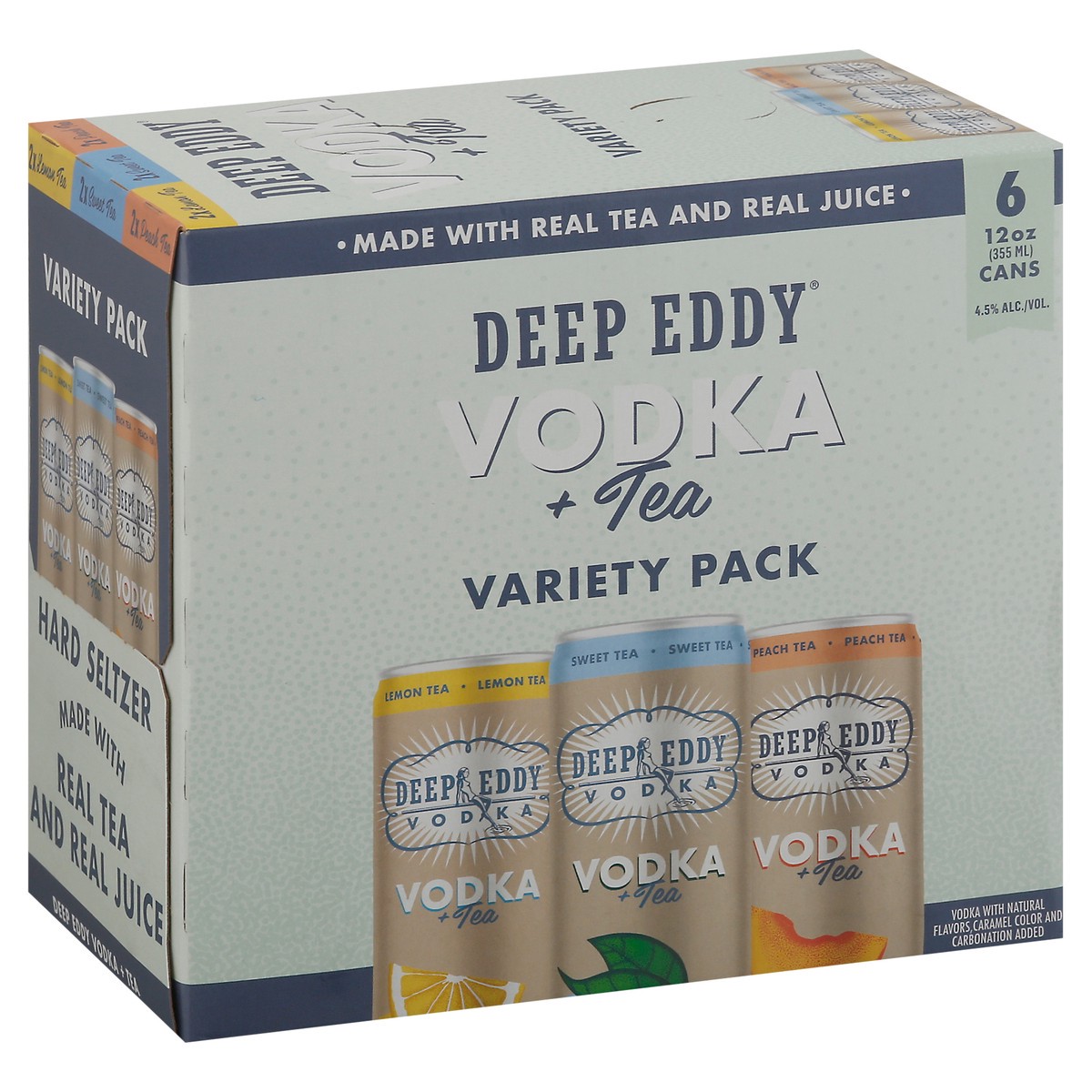 slide 2 of 9, Deep Eddy Variety Pack Vodka + Tea 6 - 12 fl oz Cans, 6 ct; 12 oz