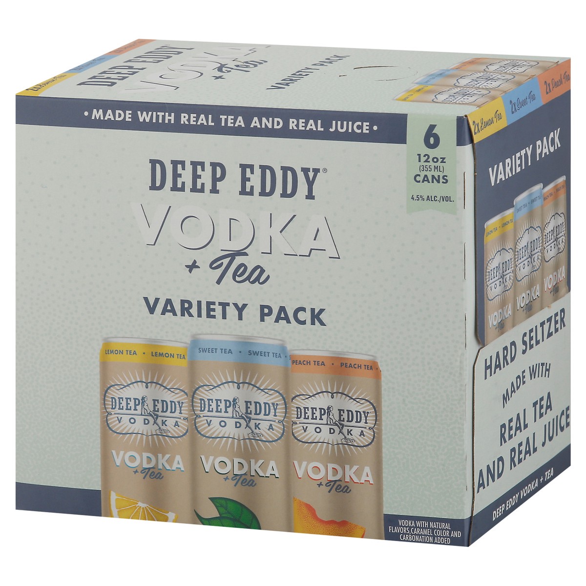 slide 8 of 9, Deep Eddy Variety Pack Vodka + Tea 6 - 12 fl oz Cans, 6 ct; 12 oz