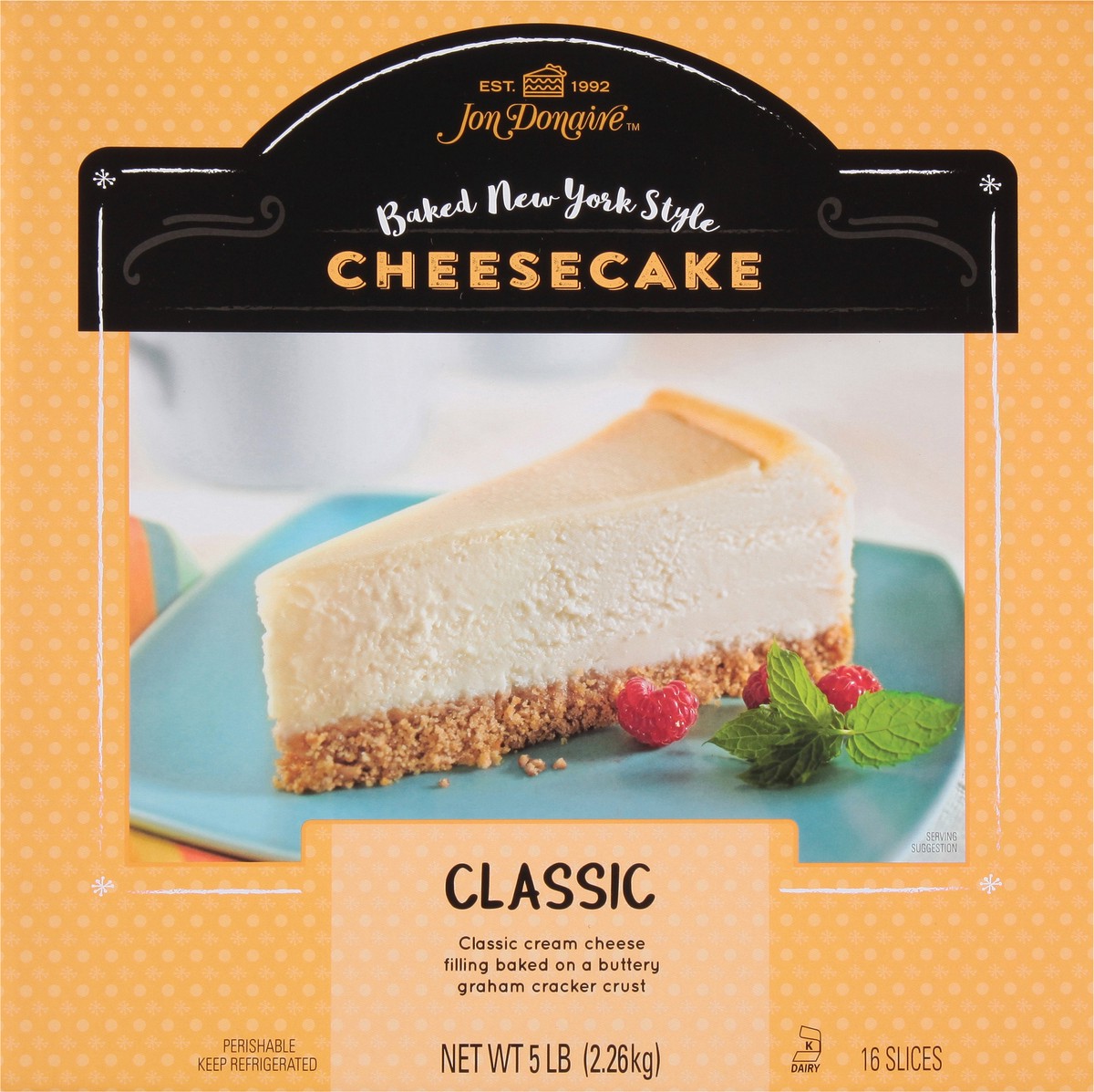 slide 8 of 13, Jon Donaire Classic Cheesecake 16 ea, 16 ct
