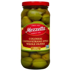 Mezzetta Olives, Whole, Colossal, Castelvetrano Style - 10 oz