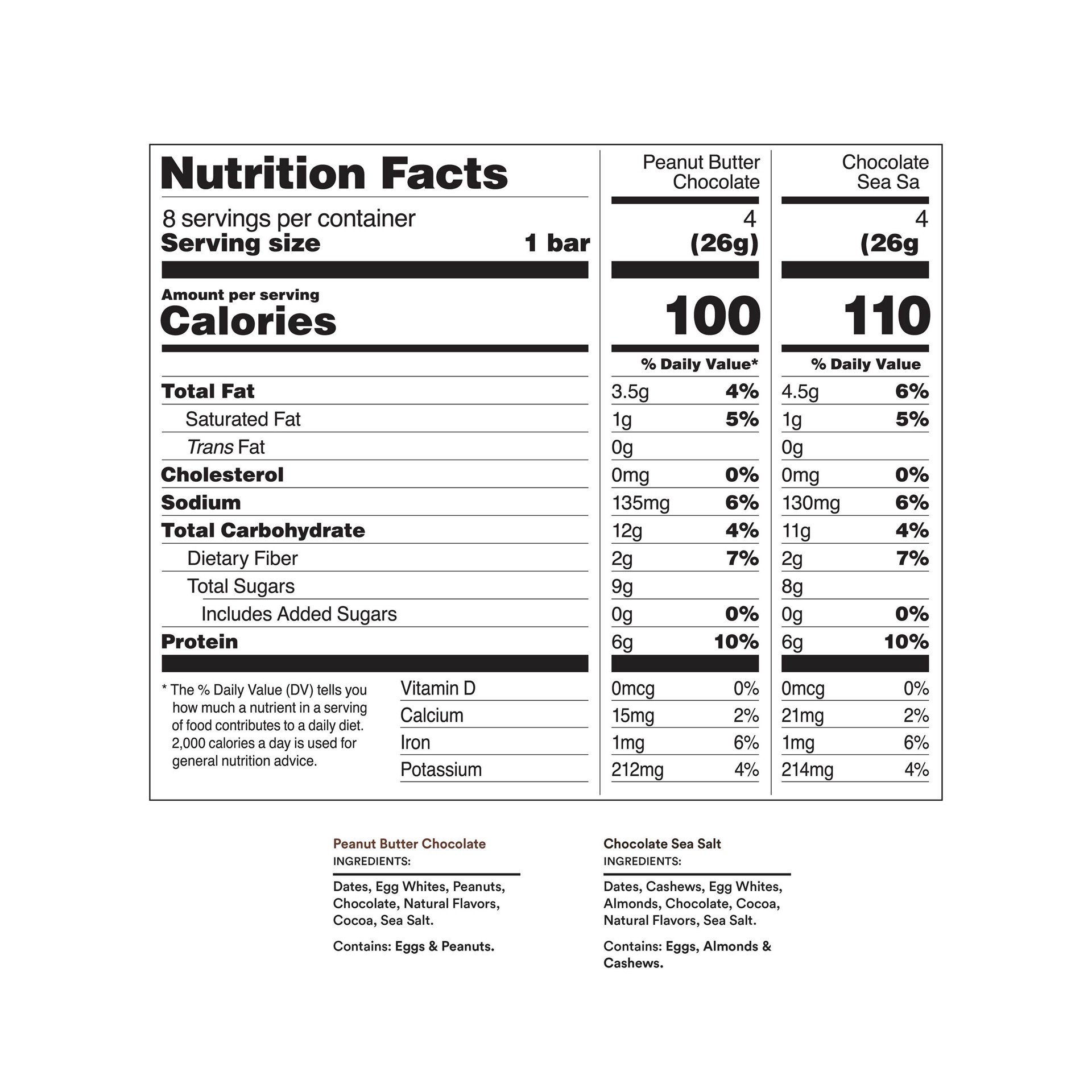 slide 4 of 5, RXBAR Minis Protein Bar, Variety Pack, 2 Flavors, 7.36oz Box, 8 Count, 7.3 oz