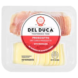 Del Duca Dry Cured Prosciutto with Provolone 3 oz