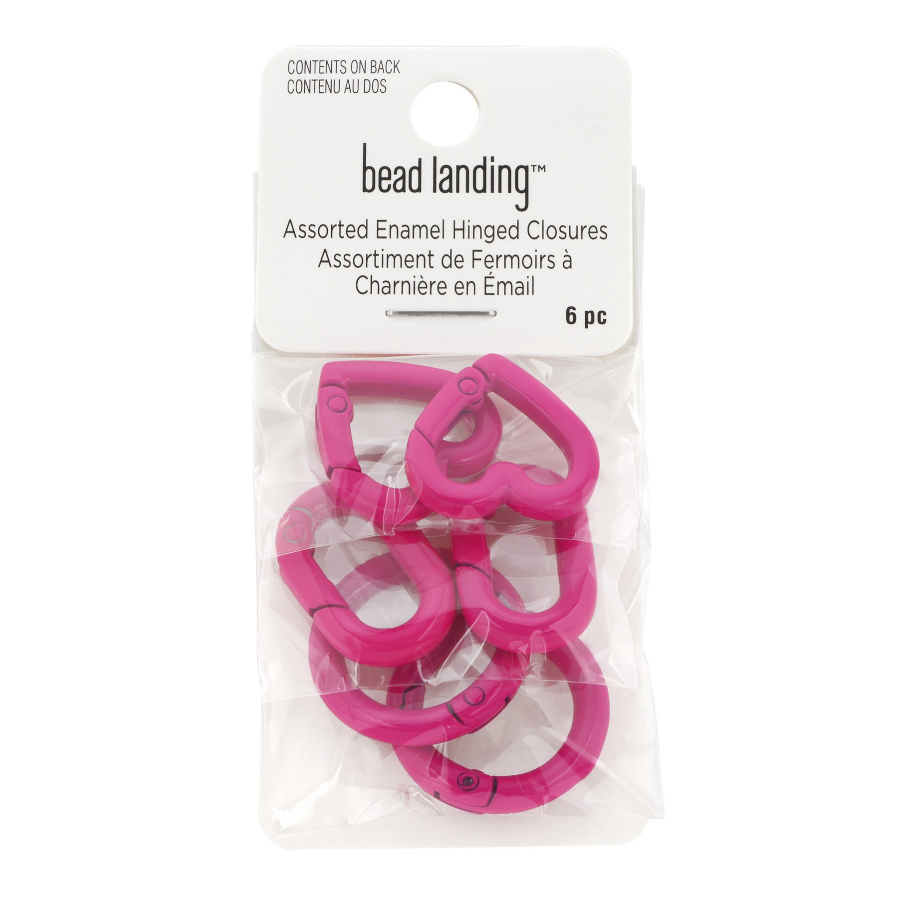 slide 3 of 3, Enameled Hinge Closure Assortment By Bead Landing, 16mm x 25mm