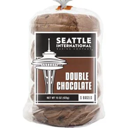 Seattle International Double Chocolate Bagels - 15 oz