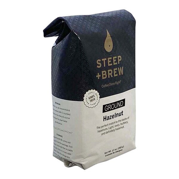 slide 11 of 13, Steep & Brew Ground Coffee Hazelnut - 12 oz, 12 oz