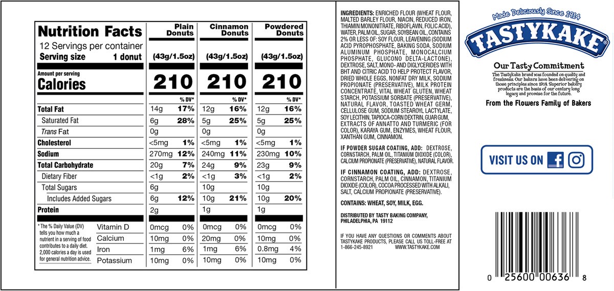 slide 9 of 14, Tastykake Assorted Donuts 12 ct Box, 12 ct
