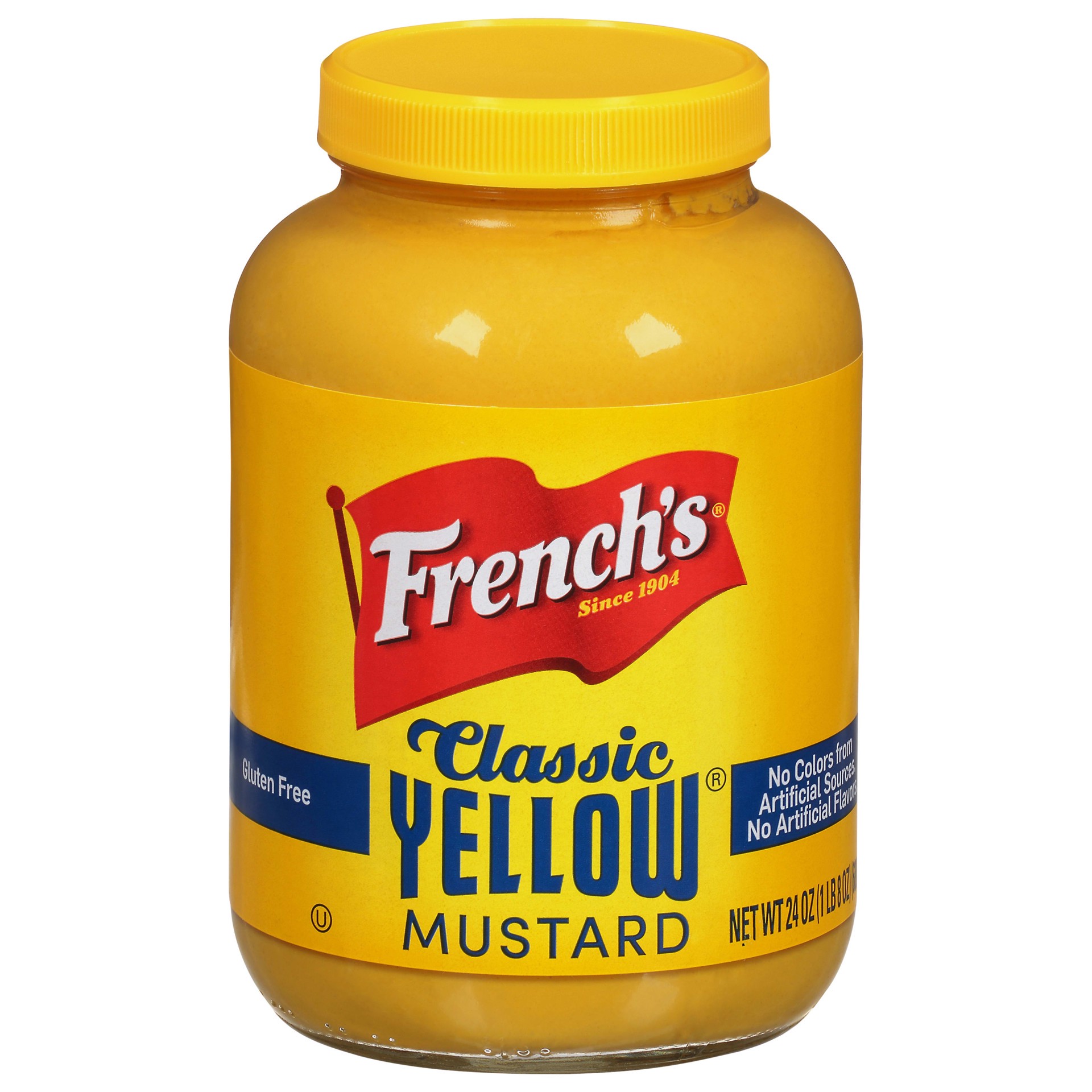 slide 1 of 4, French's Yellow Mustard, 24 oz