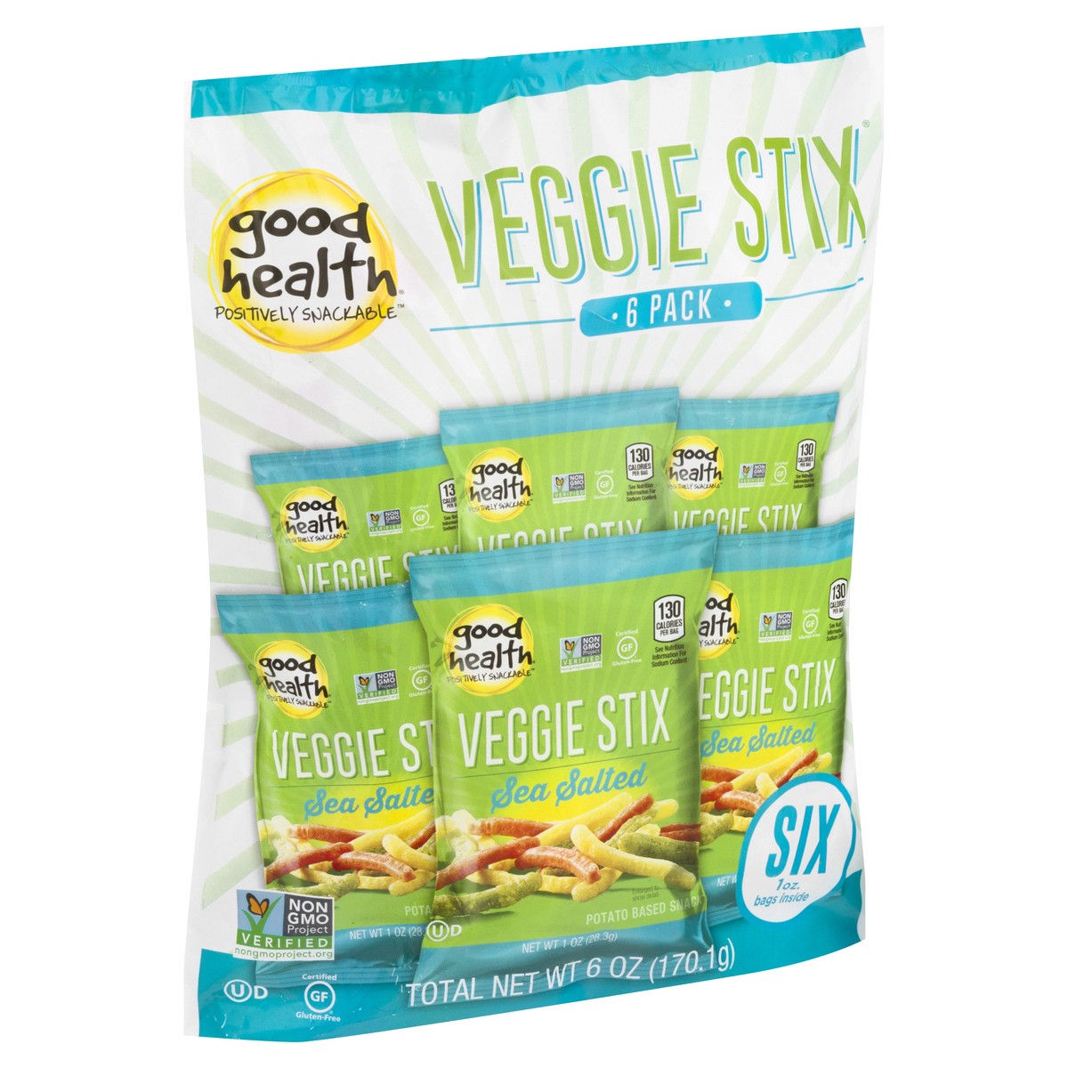 slide 4 of 9, Good Health Stix Veggie Sea Salt Pack - 6-1 Oz, 1 oz