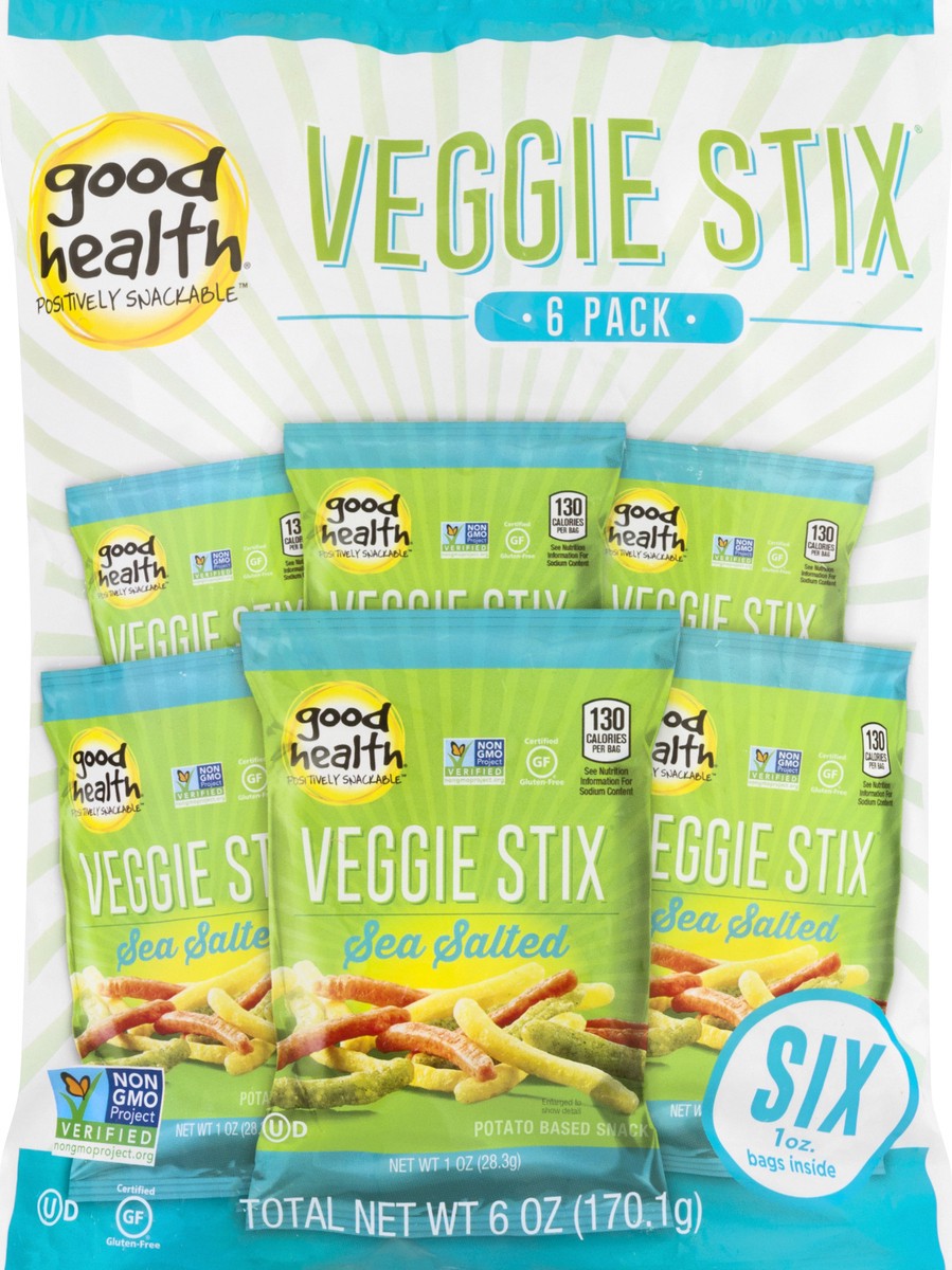 slide 1 of 9, Good Health Stix Veggie Sea Salt Pack - 6-1 Oz, 1 oz