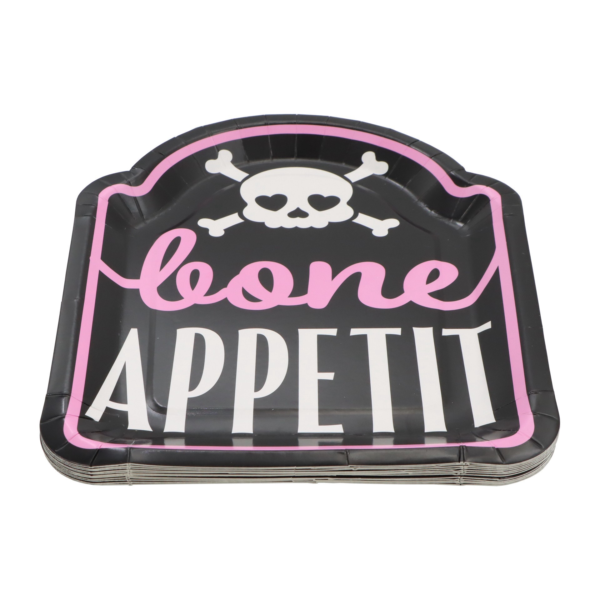 slide 3 of 3, 9" Bone Appetit Paper Plates, 12ct By Celebrate It, 12 ct