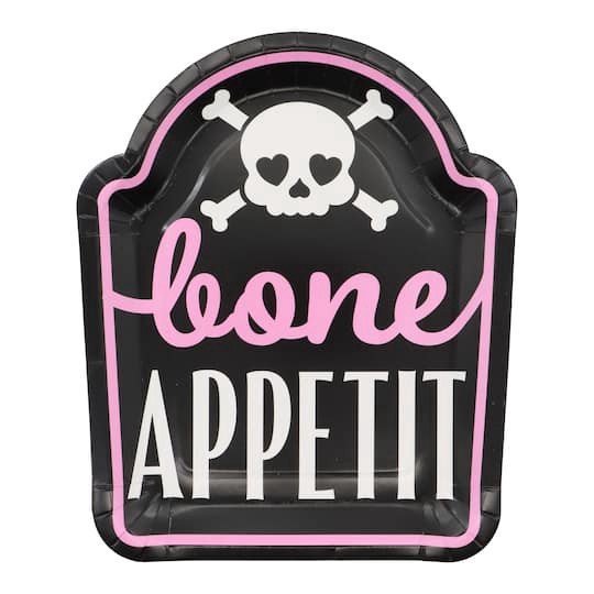 slide 1 of 3, 9" Bone Appetit Paper Plates, 12ct By Celebrate It, 12 ct