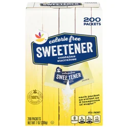 Calorie Free Sweetener Packets with Sucralose