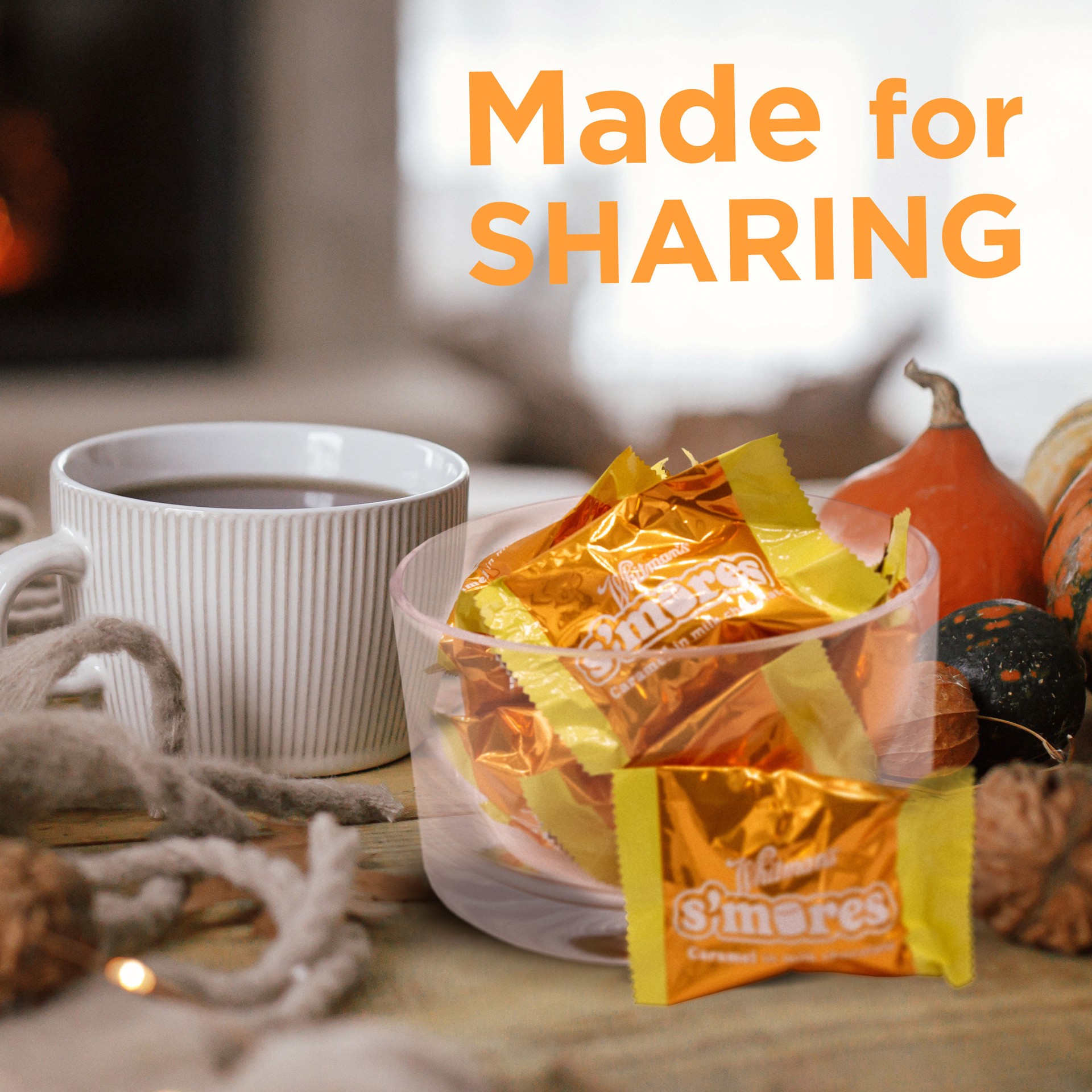 slide 4 of 4, WHITMAN'S S'Mores Caramel Milk Chocolate Candy Bag, 7.3 oz