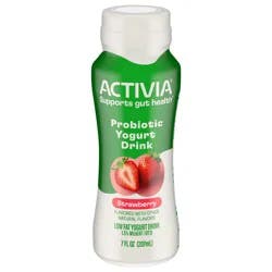 Activia Strawberry Probiotic Lowfat Yogurt Drink, Probiotic Yogurt Drink, 7 FL OZ